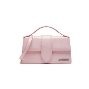 JACQUEMUS Le Grand Bambino Pink Leather Flap Bag | Handbag | AUTHENTICATED | NWT